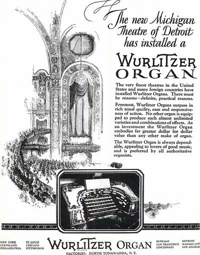 Michigan Theatre - Organ Info From John Lauter (newer photo)